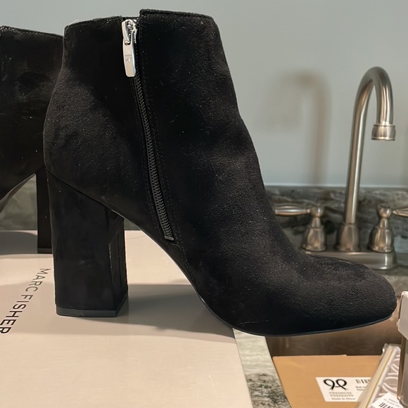 Marc Fisher - Black Fabric Booties - Picture 3 of 7